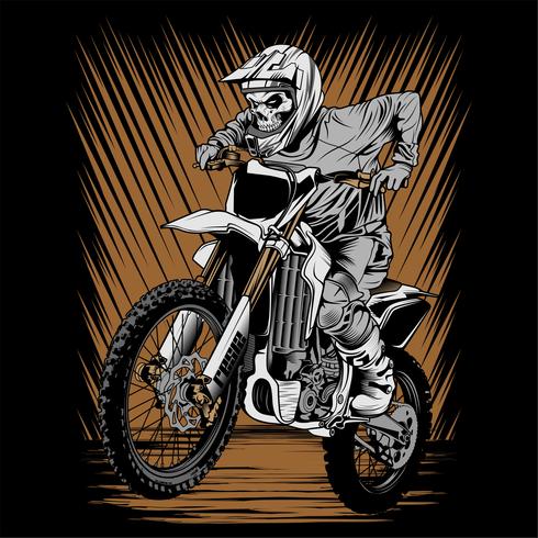 Download skull helmet riding motor cross vector 613165 - Download ...