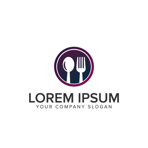 fork and spoon logo vector