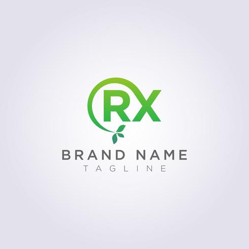 Logo Vector Leaf Icon Design RX Letter Symbol