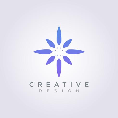 Vector Logo Design Symbol Star Icon Modern Decorative