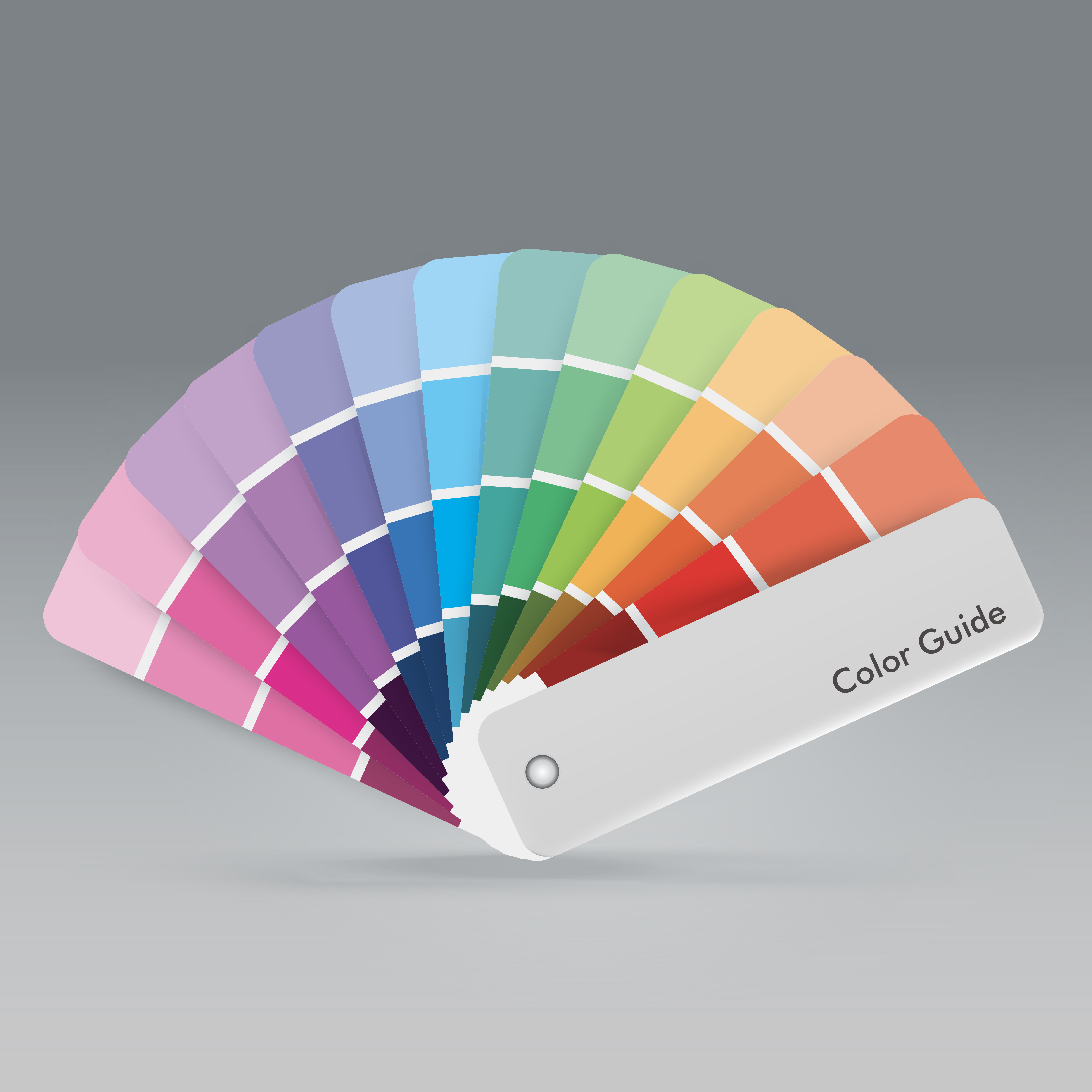 Vector color palette book stock illustration. Illustration of