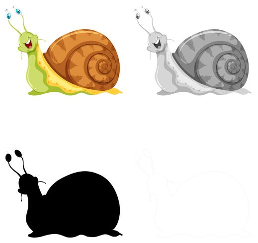 Set of snail character vector