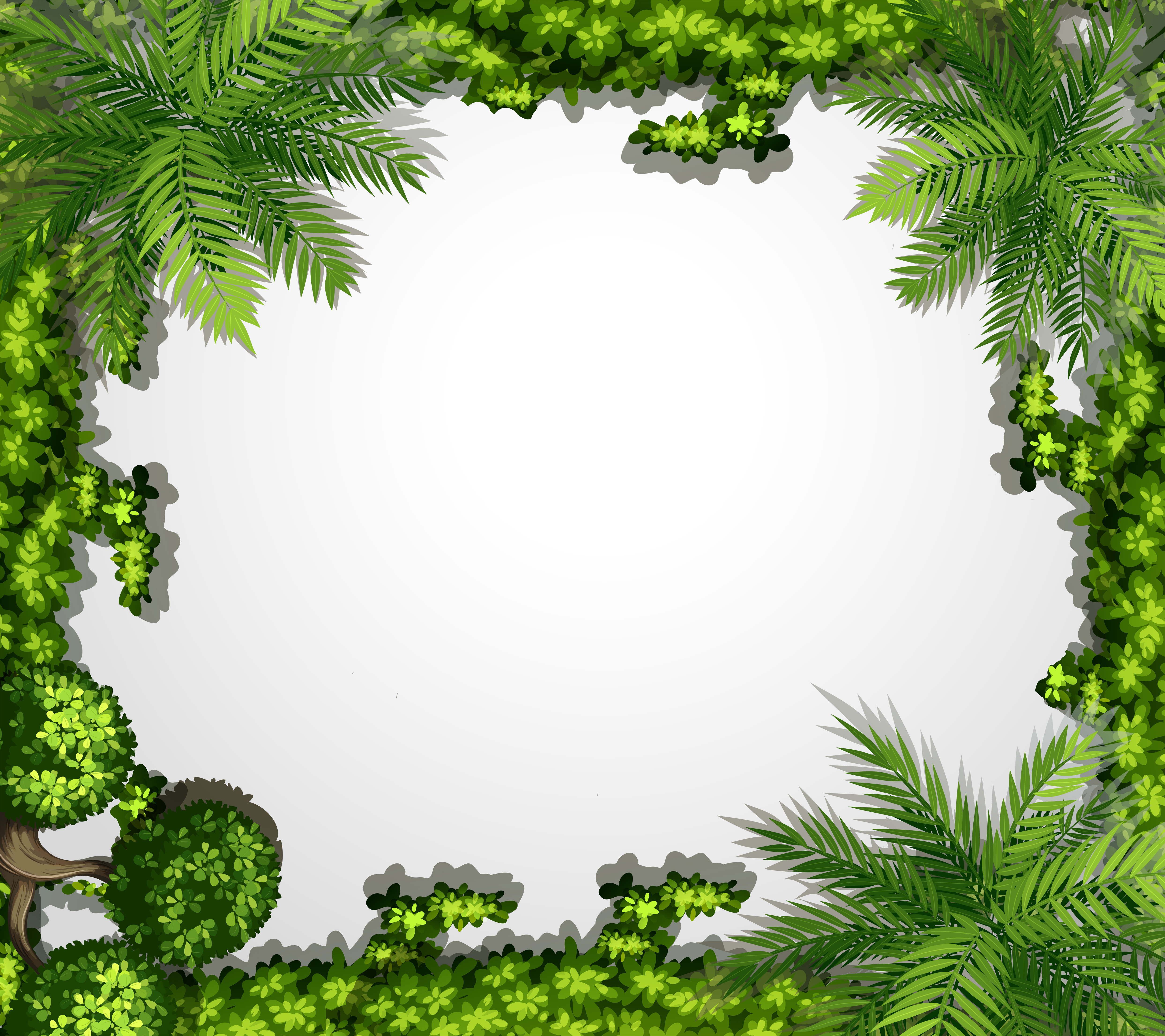 Green nature  border frame  Download Free  Vectors Clipart 