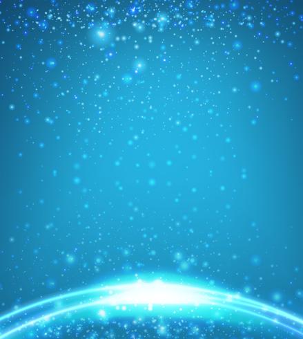 Background template with blue light vector