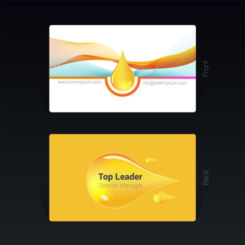 Business card design concept Vector Illustration