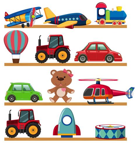 Young Children Toy on Shelf vector