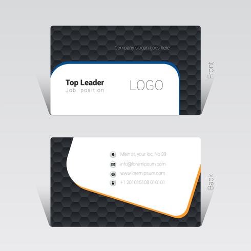 Business card design concept Vector Illustration