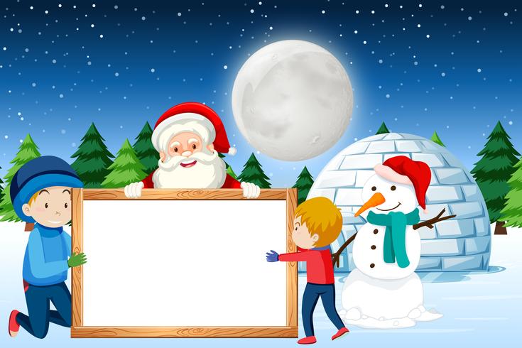 Una plantilla de banner de feliz navidad vector