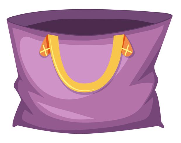 Bolso grande de color púrpura vector