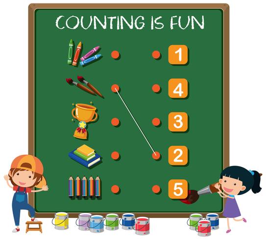 Counting is fun concept vector