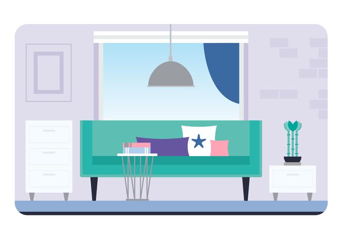 Vector Designer Room Illustration 