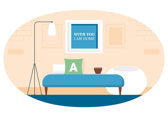 Vector Designer Room Illustration 