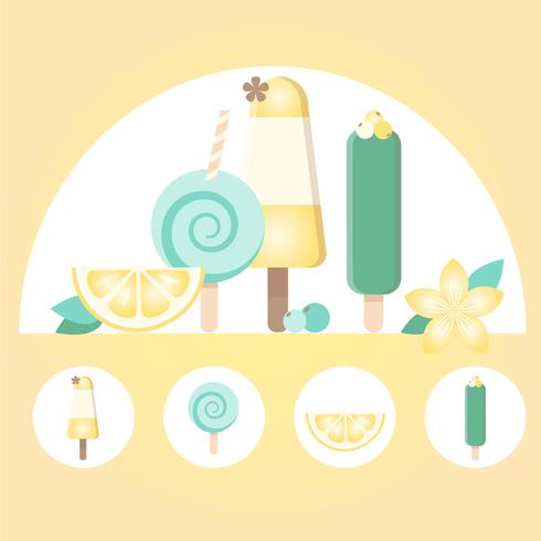 Vector Summertime Elements Illustration