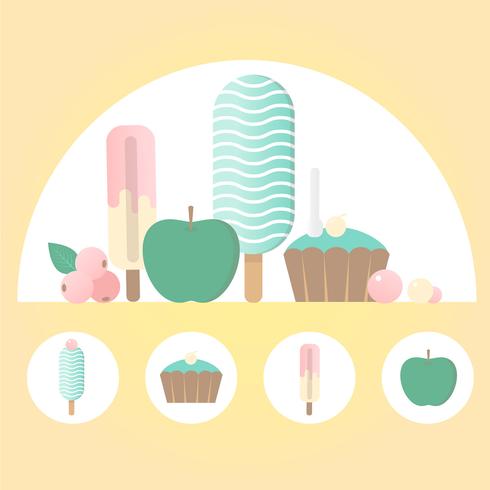 Vector Summertime Elements Illustration