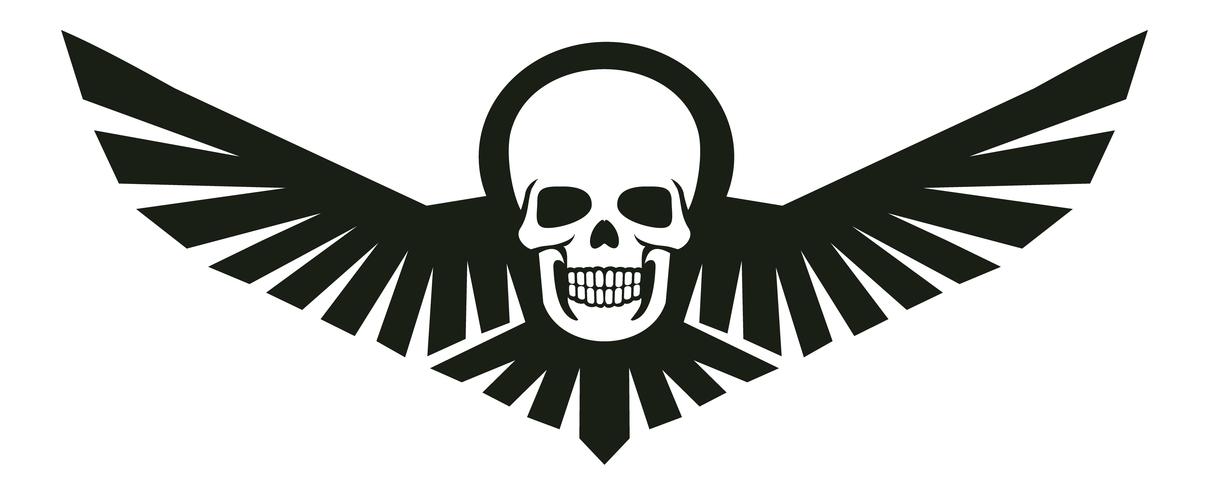 army skull coat of arms vector