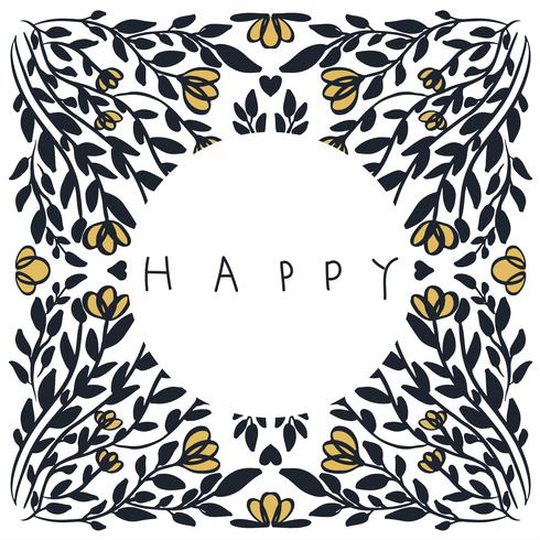 abstract illustration texture mandala vector Happy
