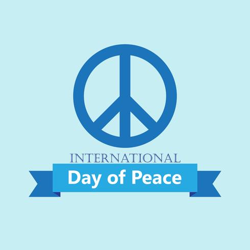  Vector illustration International Day of peace Poster