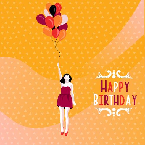 happy birthday greeting cards design vector