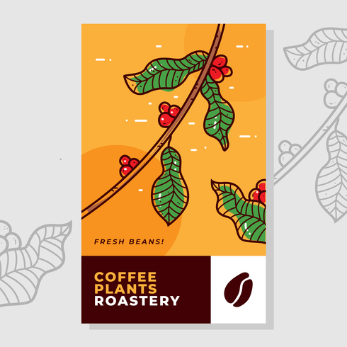 Coffee Label Vector