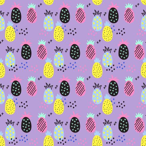 Pineapple Vector Pattern