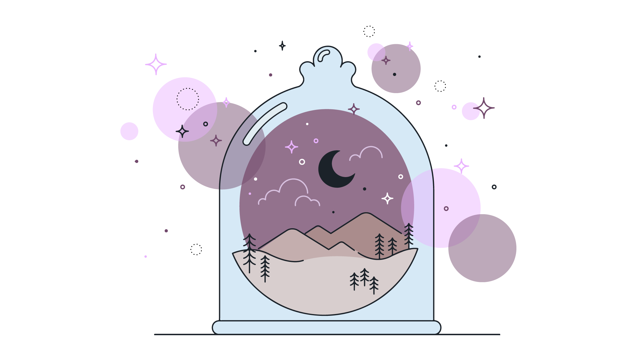 Night Forest Vector 614879 Vector Art at Vecteezy