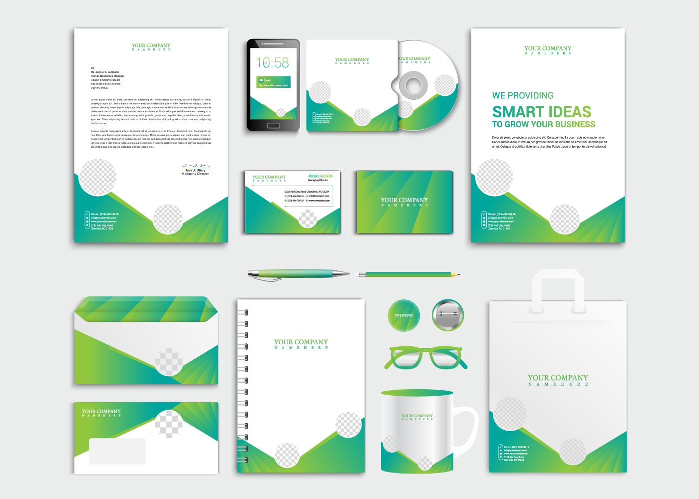 Professional business stationery set 614900 Vector Art at Vecteezy