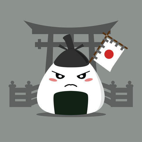 Vector de onigiri