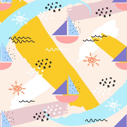 Creative Summer Vector Pattern