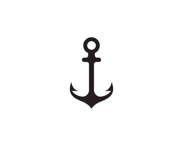 anchor logo and symbol template vector icons app