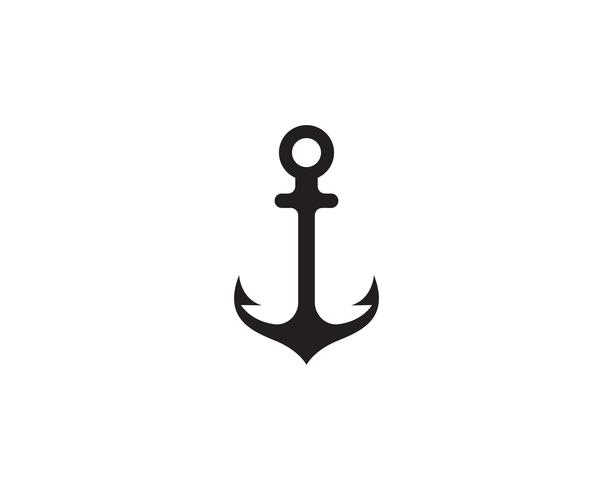 anchor logo and symbol template vector icons app