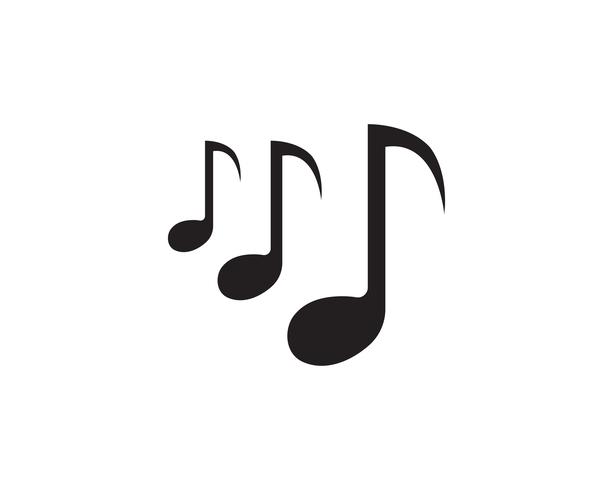 Música juego símbolos logotipo y plantilla de iconos, vector