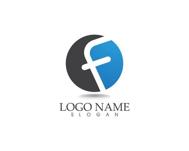 F logo and symbols template vector icons