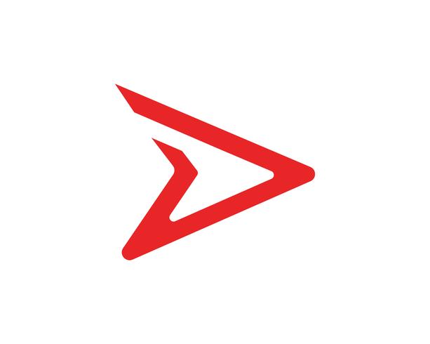 Diseño del ejemplo del icono del vector más rápido del logotipo de R Logo