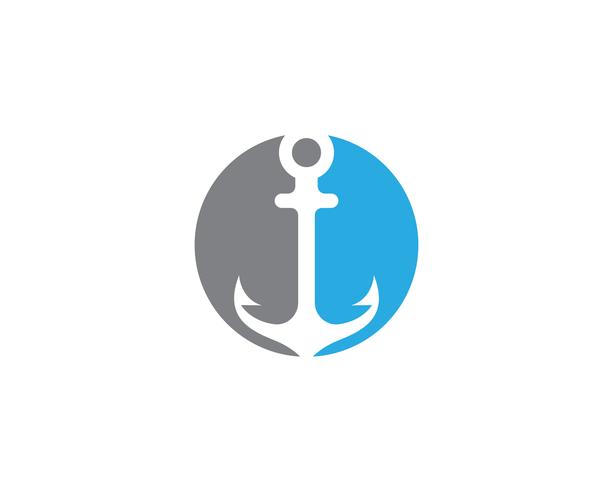 anchor logo and symbol template vector icons app