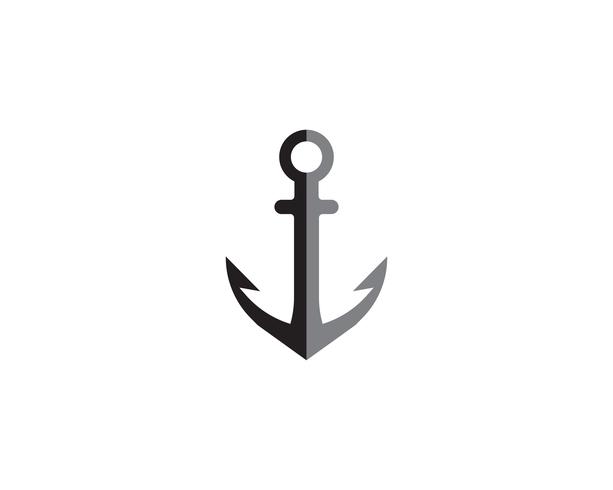 anchor logo and symbol template vector icons app