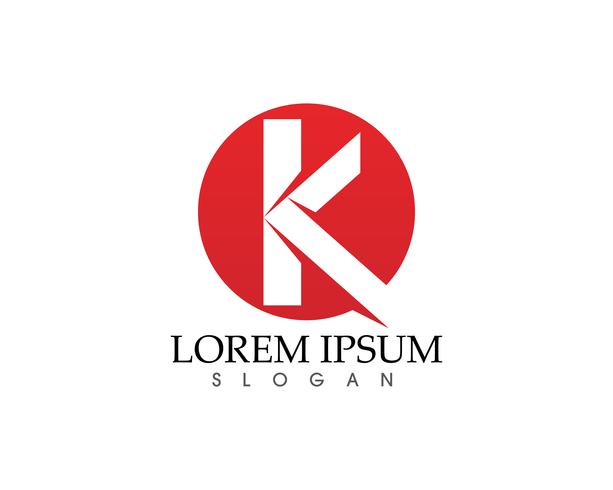K letra Resumen de negocios Logo símbolo vector