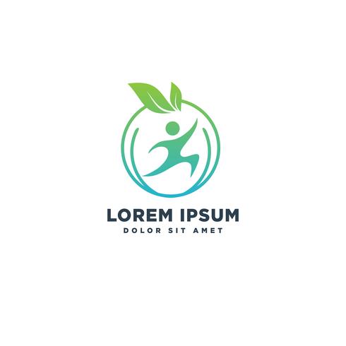 leaf nature eco logo template vector illustration icon element