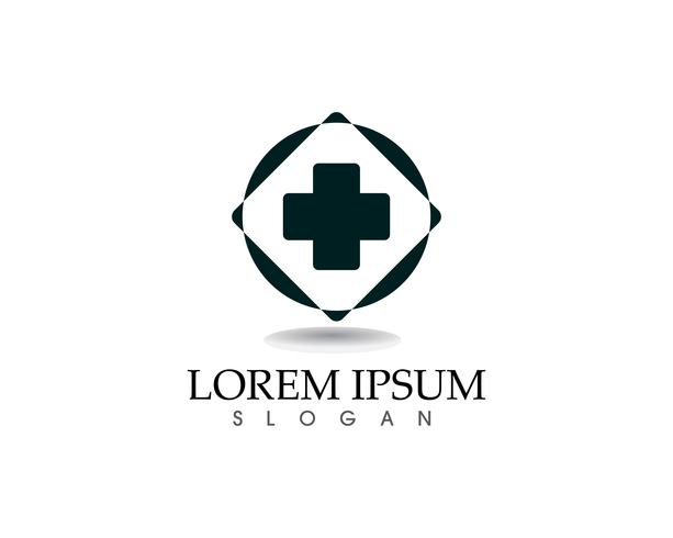 Aplicación de iconos de logotipo y símbolos de hospital. vector