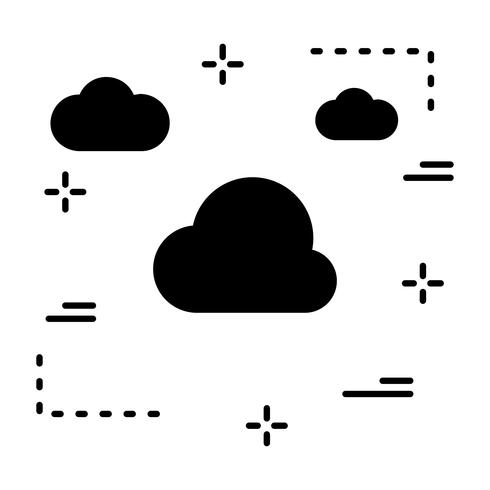 Vector icono de nube