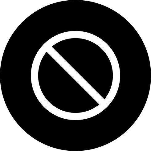 Vector de icono prohibido