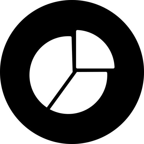 Vector icono de gráfico circular