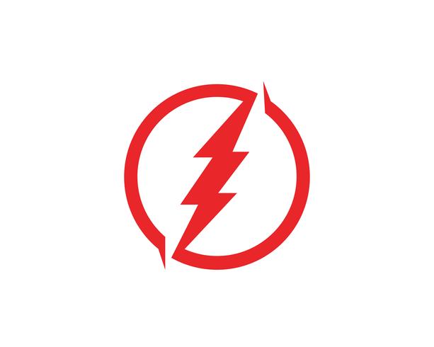 Diseño del ejemplo del icono del vector de la plantilla del logotipo de LIGHTNING más rápido,