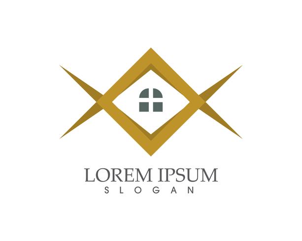 Property and Construction Logo design for business corporate sign vector