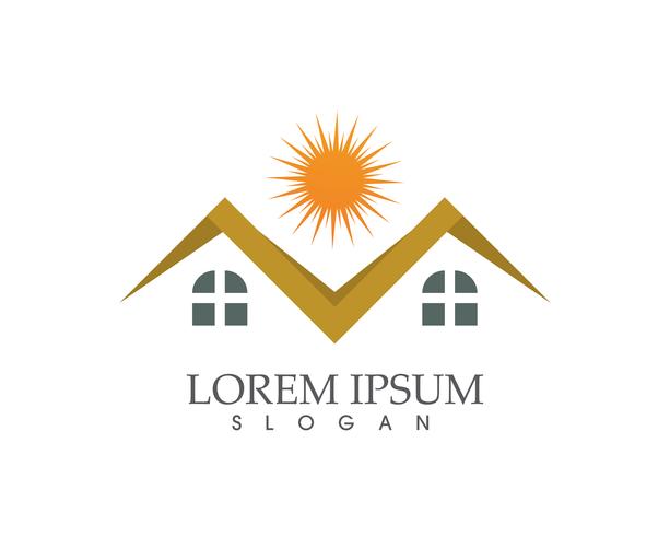 Property and Construction Logo design for business corporate sign vector