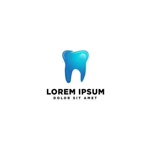 Ilustración de vector de plantilla de logotipo de diente dental salud negocio