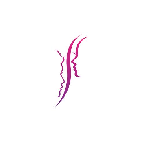 fashion hair creative logo template vector illustration icon element