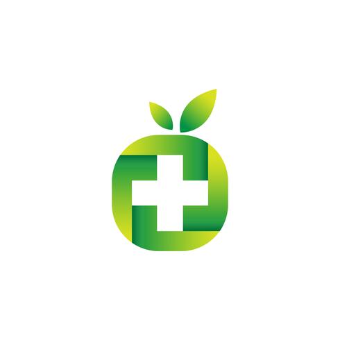 Cruz médica y salud farmacia logotipo Vector plantilla