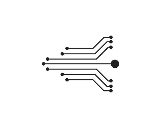 Tecnología del logotipo del símbolo del vector del diseño del ejemplo del circuito