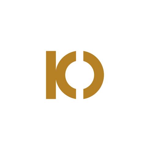 io letter logo template vector illustration icon element isolated