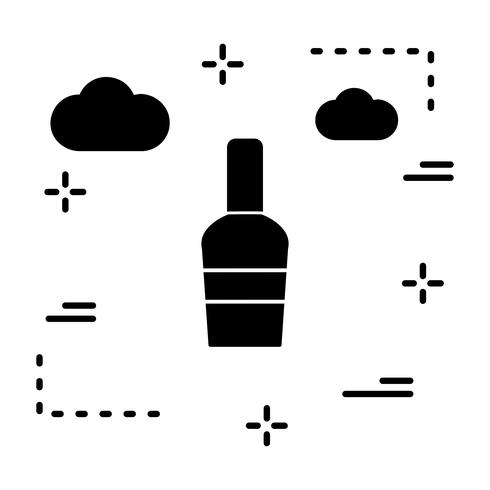 Vector icono de botella de vino